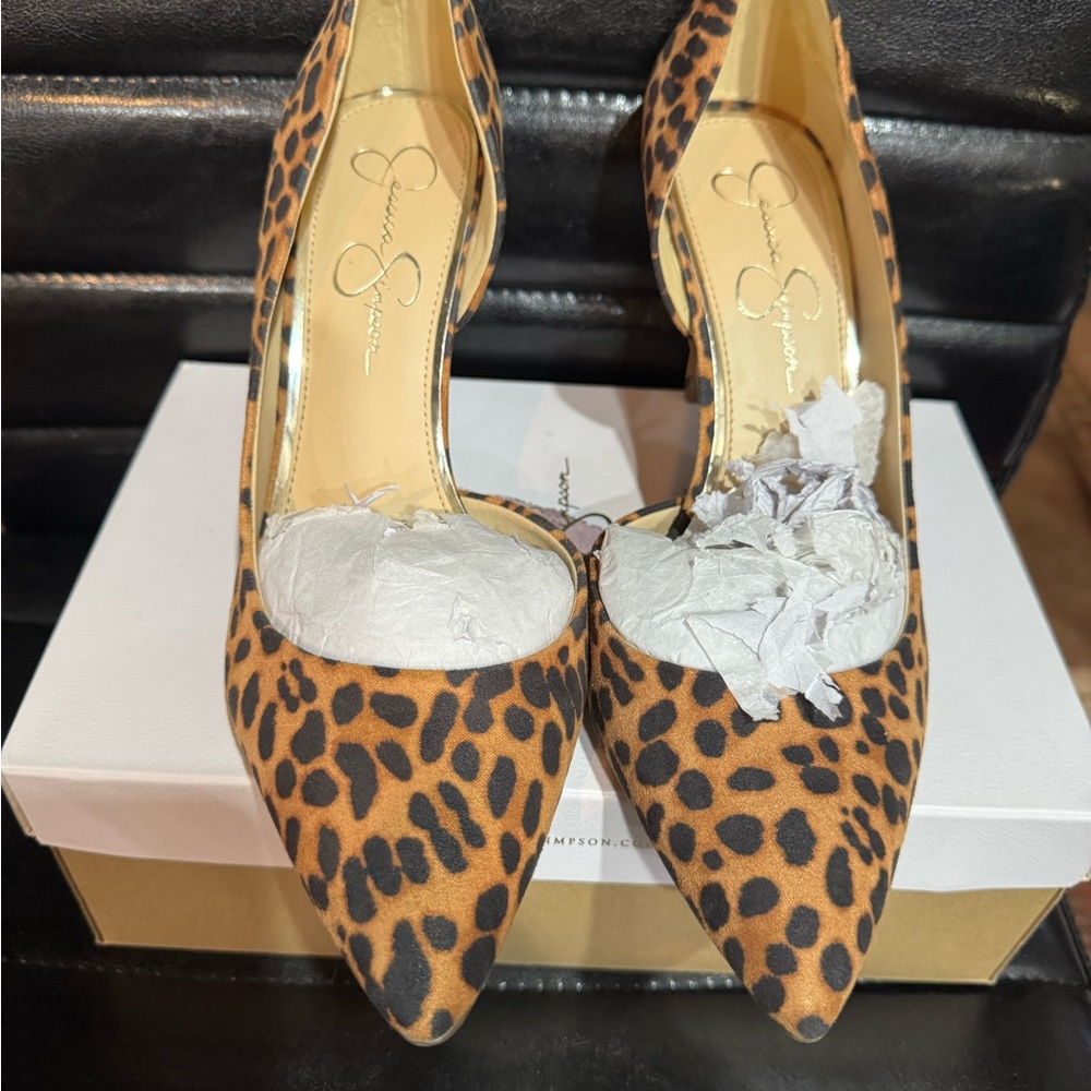 Jessica Simpson Animal Print Heels - Picture 2 of 9